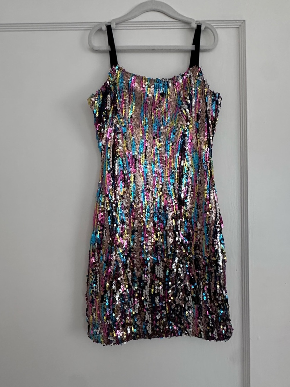 Katie J NYC Multicolor Sequin Party Dress
